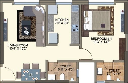 Other, kanakia-spaces-zen-world 1 Bedroom 510 Sq.Ft. Apartment In Kanjurmarg East Mumbai 7665595