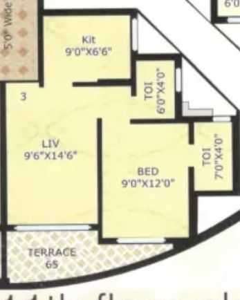 1 BHK 335 Sq. Ft. Apartment in Kapcon Bldg No 2 Daulat Imperia