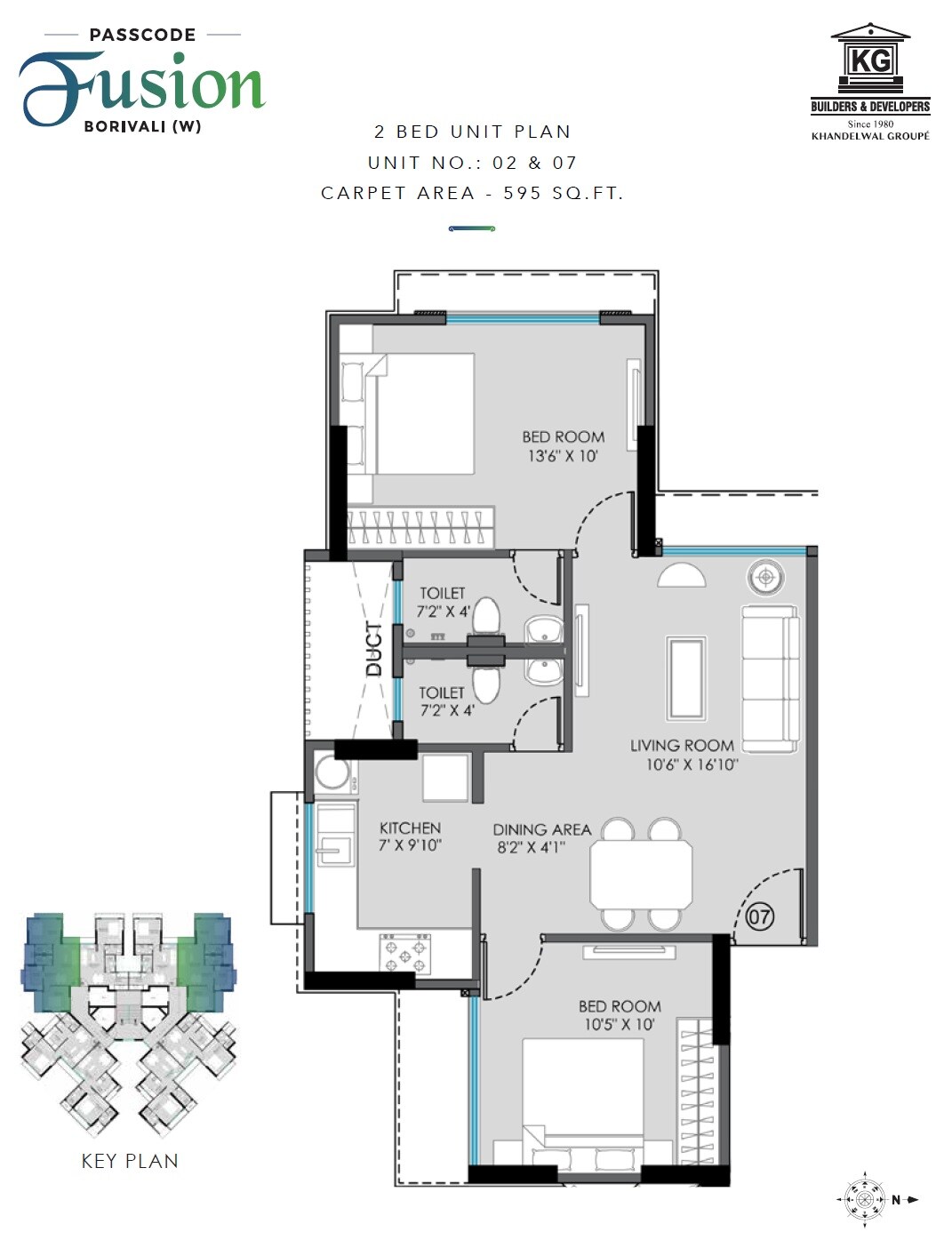 Other, khandelwal-passcode-fusion 2 Bedroom 595 Sq.Ft. Apartment In Borivali West Mumbai 7939698