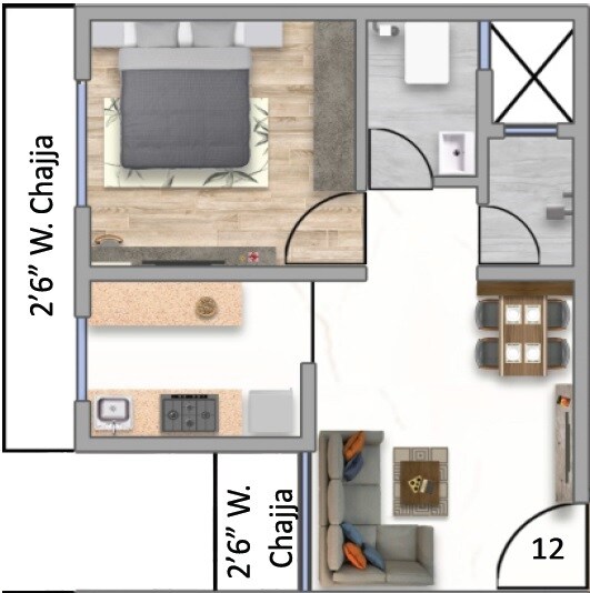 Other, kings-my-homes 1 Bedroom 321 Sq.Ft. Apartment In Chunabhatti Mumbai 8893201