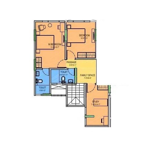 2 BHK 914 Sq. Ft. Apartment