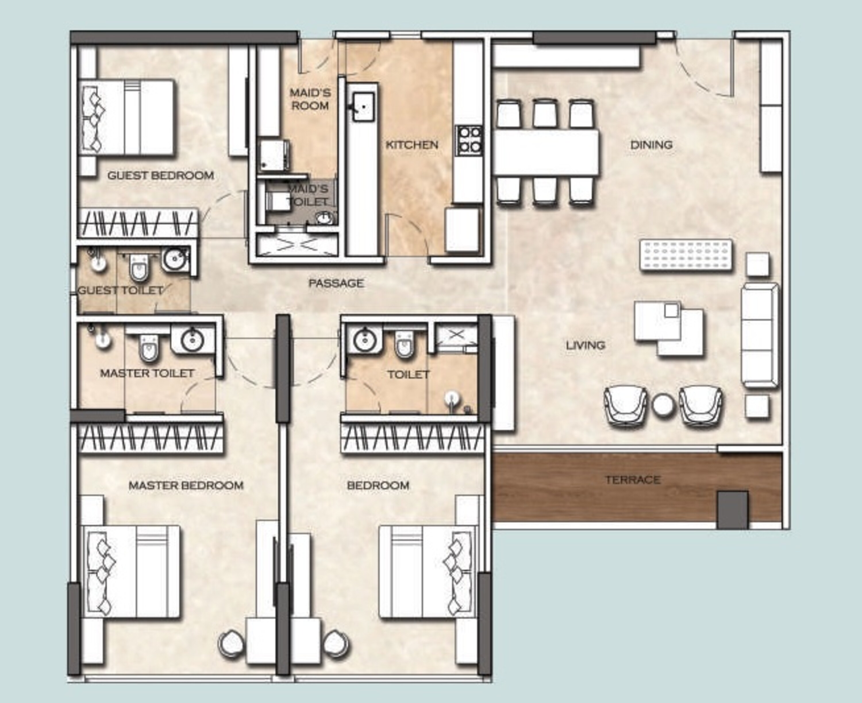 kohinoor square altissimo apartment 3 bhk 1259sqft 20213007123039