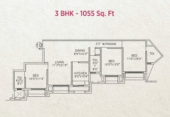 3 BHK Apartment For Rent in Kukreja Golf Scappe Chembur Mumbai  8042849