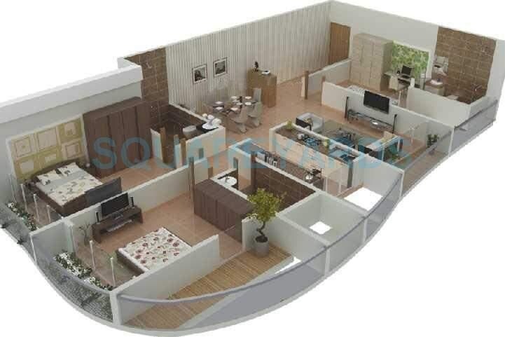 3 BHK 862 Sq. Ft. Apartment