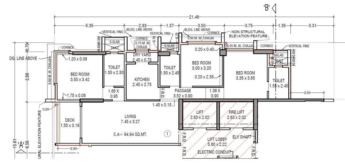 3 BHK 1022 Sq. Ft. Apartment