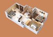 Kush Solitaire 2 BHK Layout