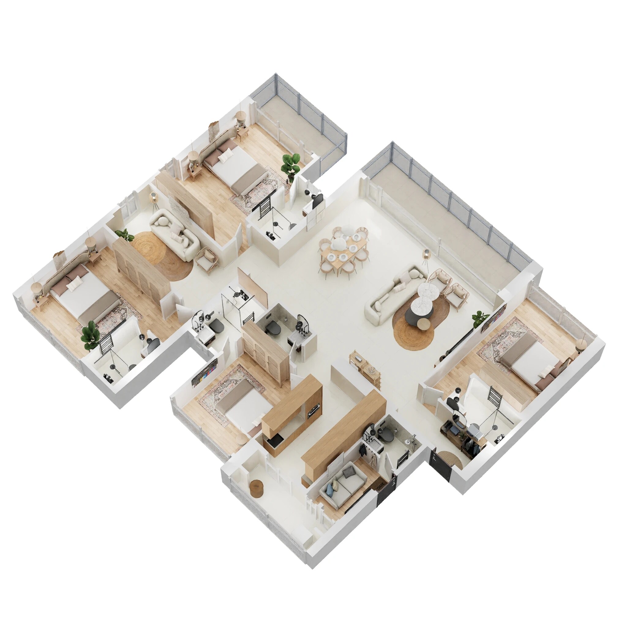 5 BHK 2250 Sq. Ft. Apartment