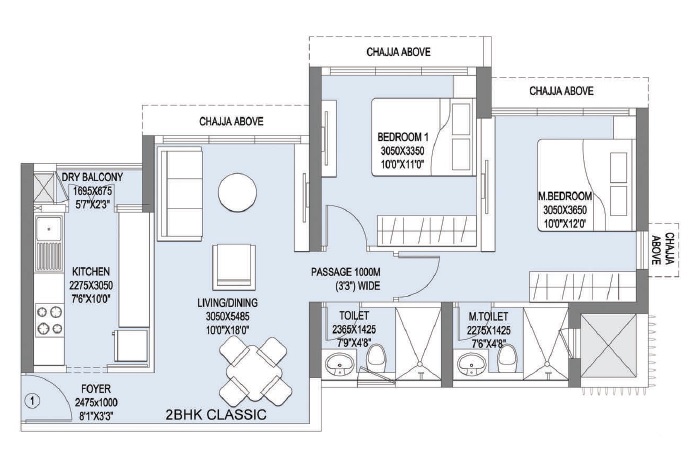 l t emerald isle tower 10 apartment 2bhk 744sqft11