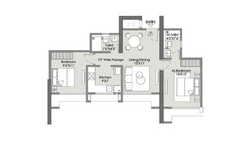  2 BHK Apartment at L & T Rejuve 360 Tower A, Mulund West – for Sale