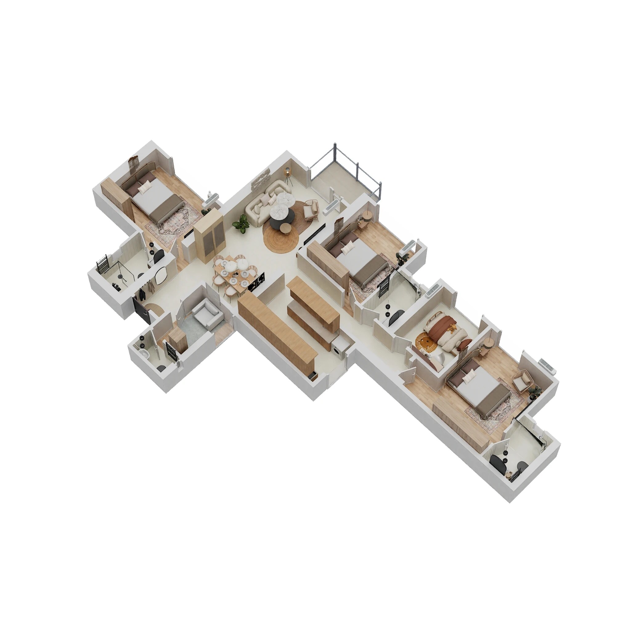 3 BHK 1261 Sq. Ft. Apartment