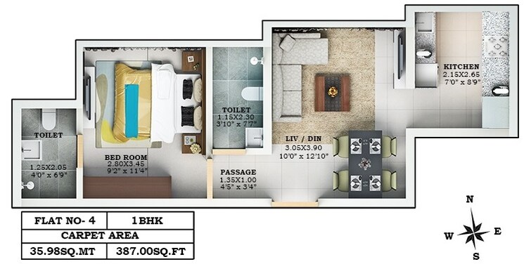 Other, lalani-valentine-apartment-1-wing-d 1 Bedroom 387 Sq.Ft. Apartment In Malad East Mumbai 8645238