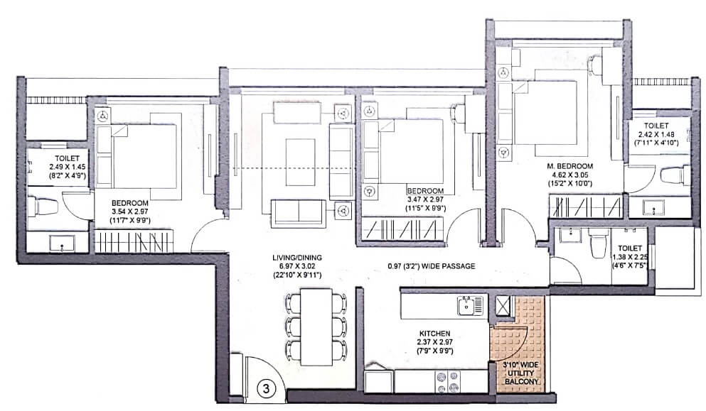 launch code expansia apartment 3bhk 920sqft 1