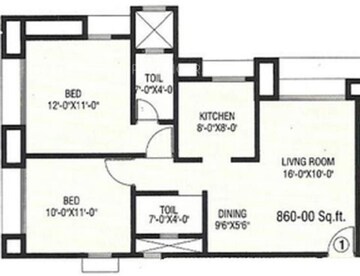  2 BHK Apartment at Laxmi Royal Classic, Jai Shastri Nagar – for Rent