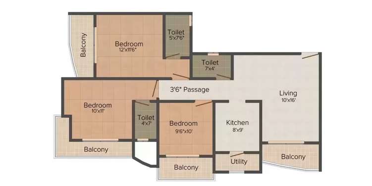 leena bhairav residency apartment 3bhk 1340sqft31