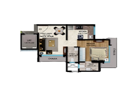 LK Rupali 1 BHK Layout