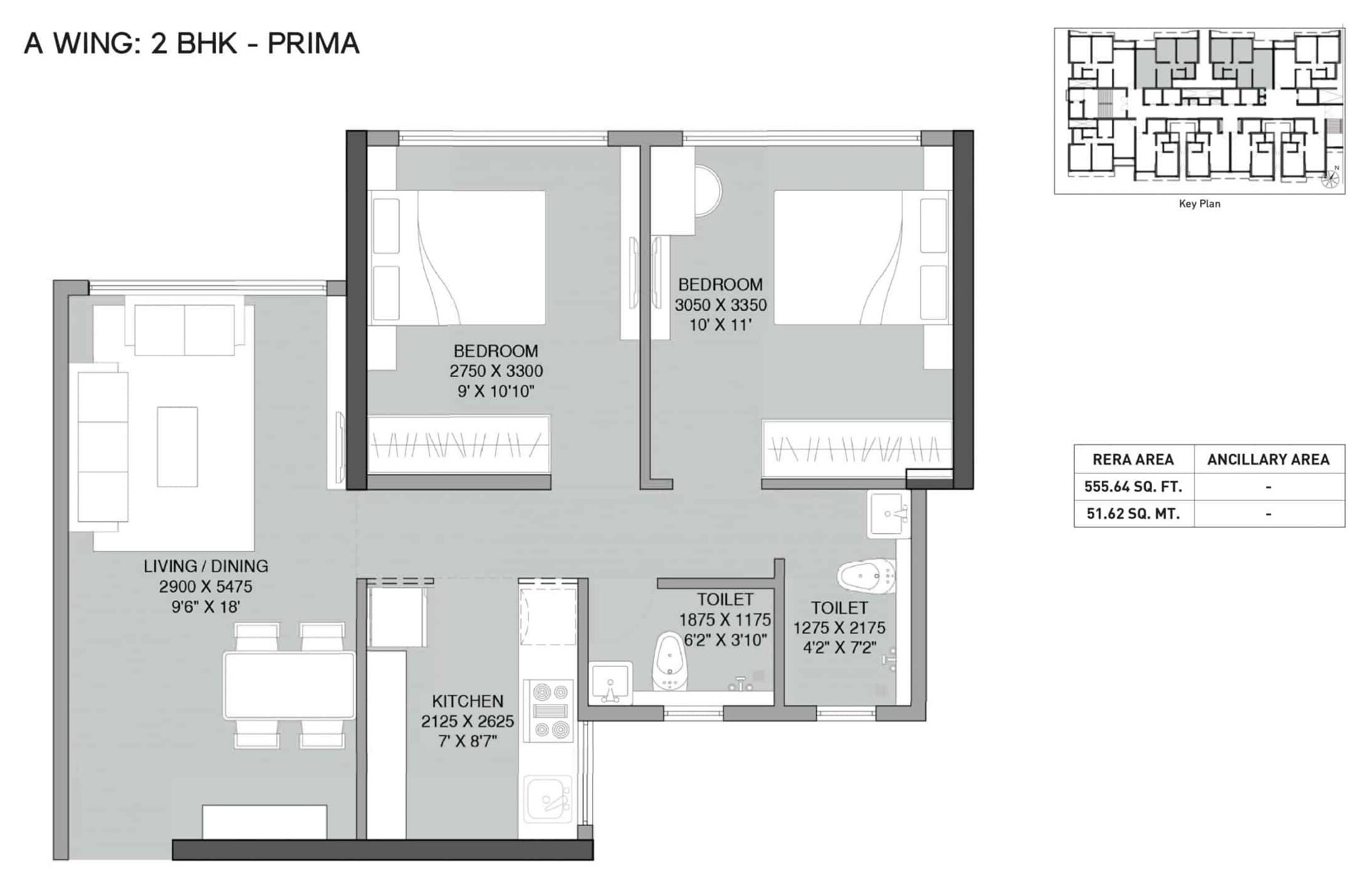 Other, lnt-centrona 2 Bedroom 556 Sq.Ft. Apartment In Ghatkopar East Mumbai 6767553