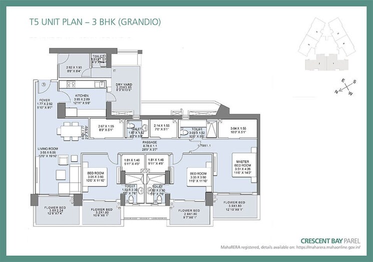 Other, lnt-crescent-bay-t5 3 Bedroom 1041 Sq.Ft. Apartment In Parel Mumbai 9373604
