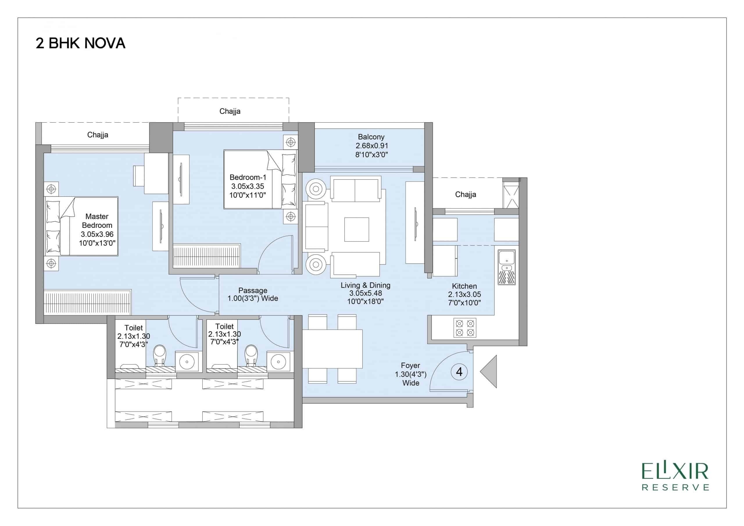Other, lnt-elixir-reserve 2 Bedroom 658 Sq.Ft. Apartment In Powai Mumbai 8910968