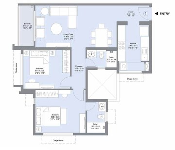  2 BHK Apartment at LnT Emerald Isle Phase II, Powai – for Rent