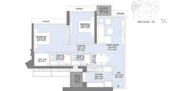 lnt realty crescent bay apartment 2 bhk 672sqft 20235906125930
