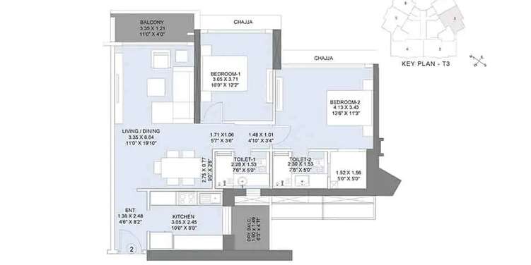 lnt realty crescent bay apartment 2 bhk 790sqft 20230006130017