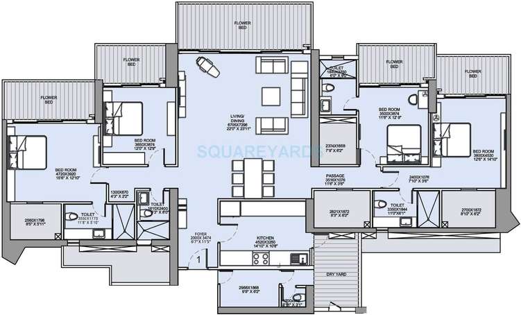 lnt realty crescent bay apartment 4bhk 3910sqft1