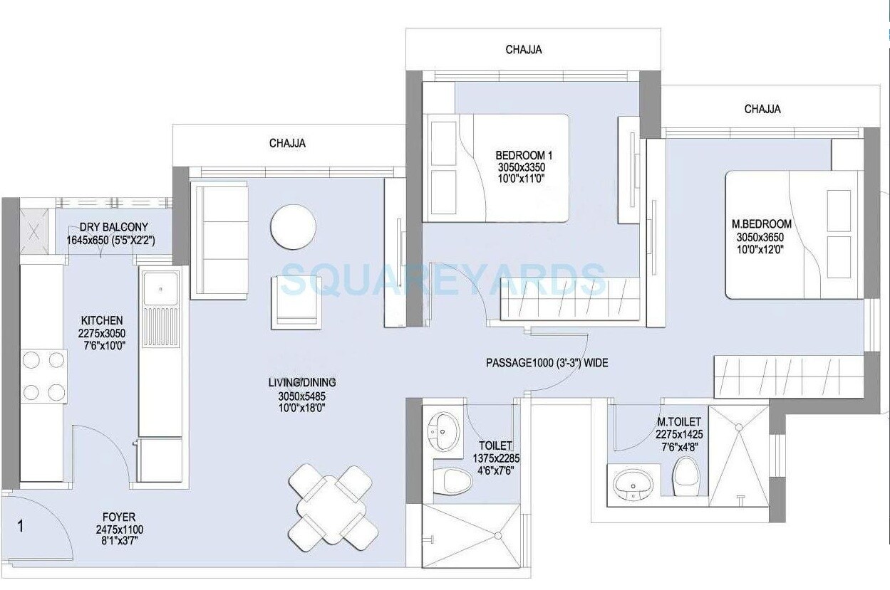  2 BHK Apartment at LnT Realty Emerald Isle, Powai – for Rent