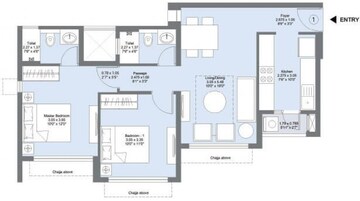  2 BHK Apartment at LnT Veridian, Powai – for Rent