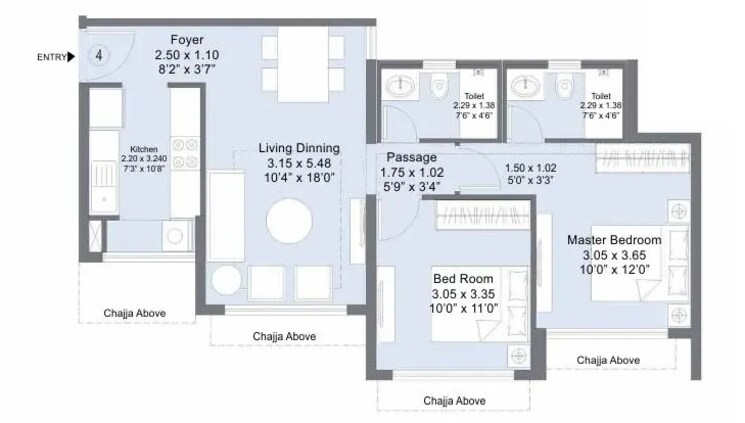 Other, lnt-veridian 2 Bedroom 650 Sq.Ft. Apartment In Powai Mumbai 9206722