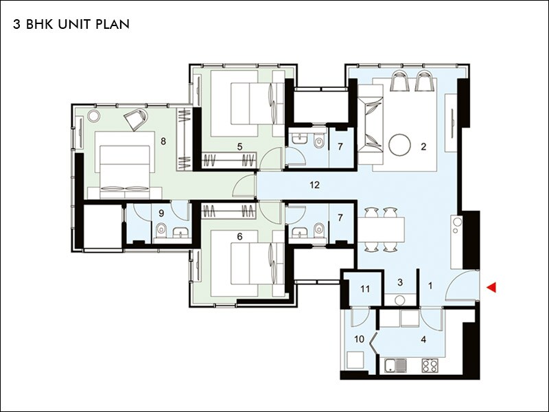  3 BHK Apartment at Lodha Allura, Worli – for Sale