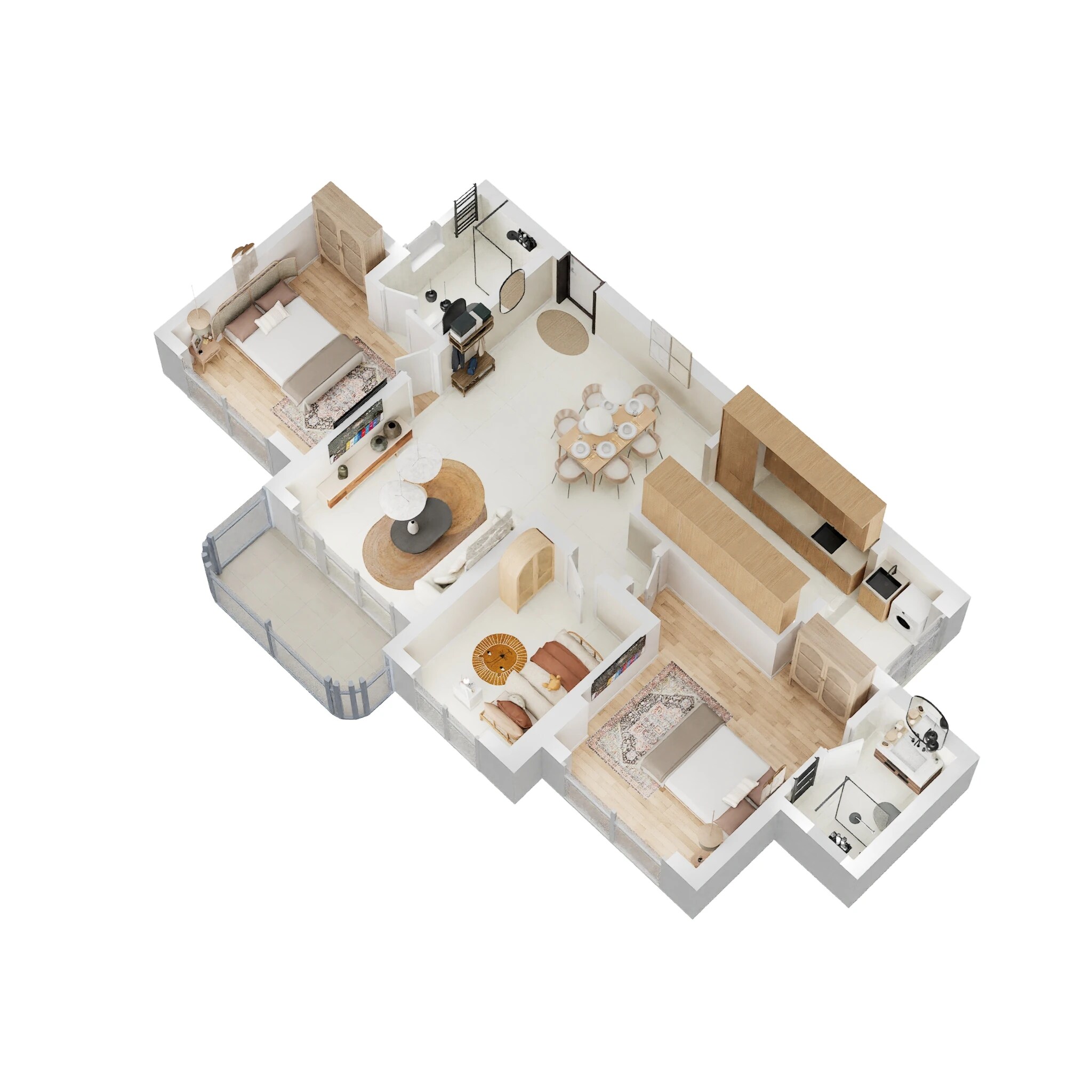 3 BHK 1313 Sq. Ft. Apartment