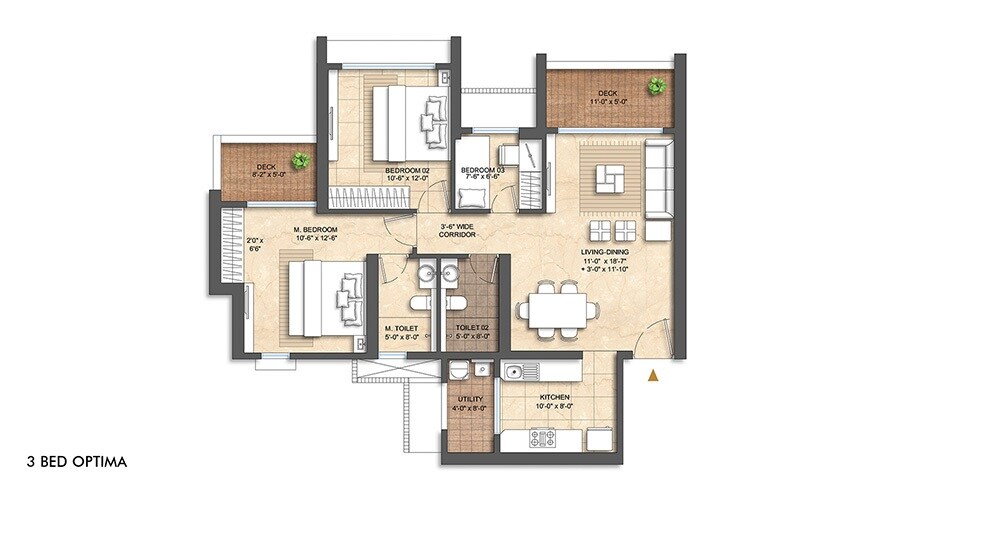 Other, lodha-aura 3 Bedroom 953 Sq.Ft. Apartment In Wadala Mumbai 8936394