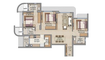  3 BHK Apartment at Lodha Bel Air, Jogeshwari West – for Rent