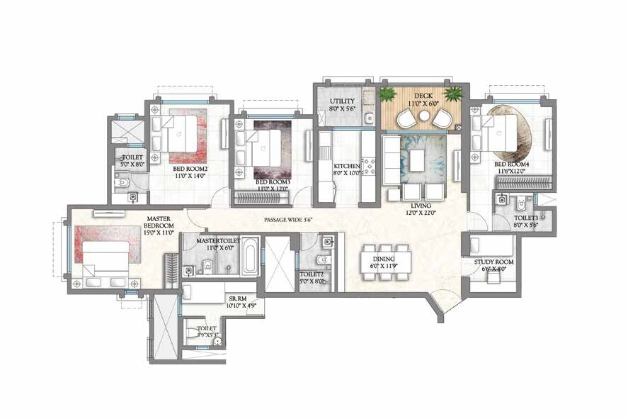 Other, lodha-bellagio 4 Bedroom 1506 Sq.Ft. Apartment In Powai Mumbai 6745860