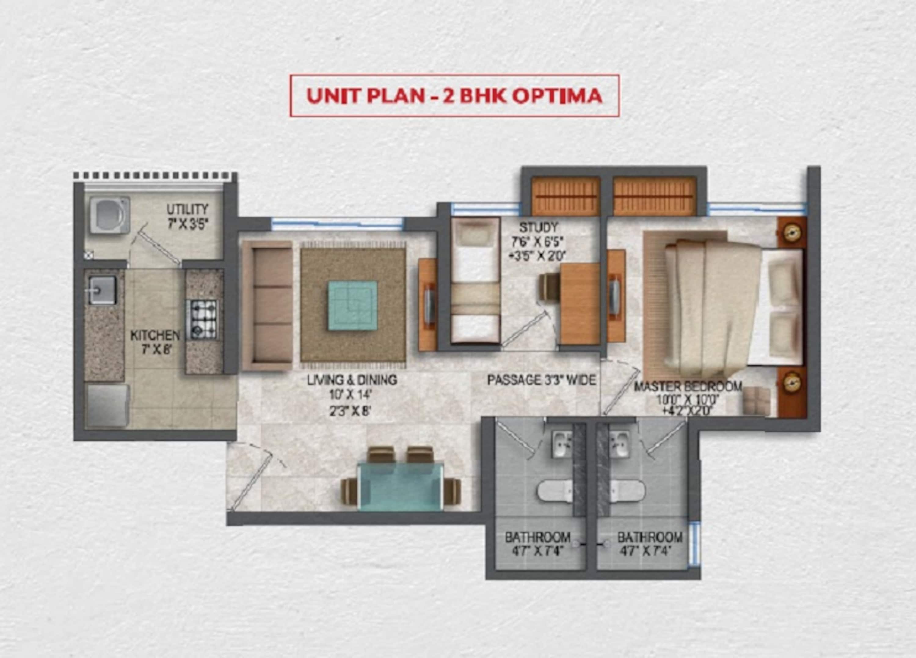 lodha codename smart buy apartment 2bhk 519sqft51