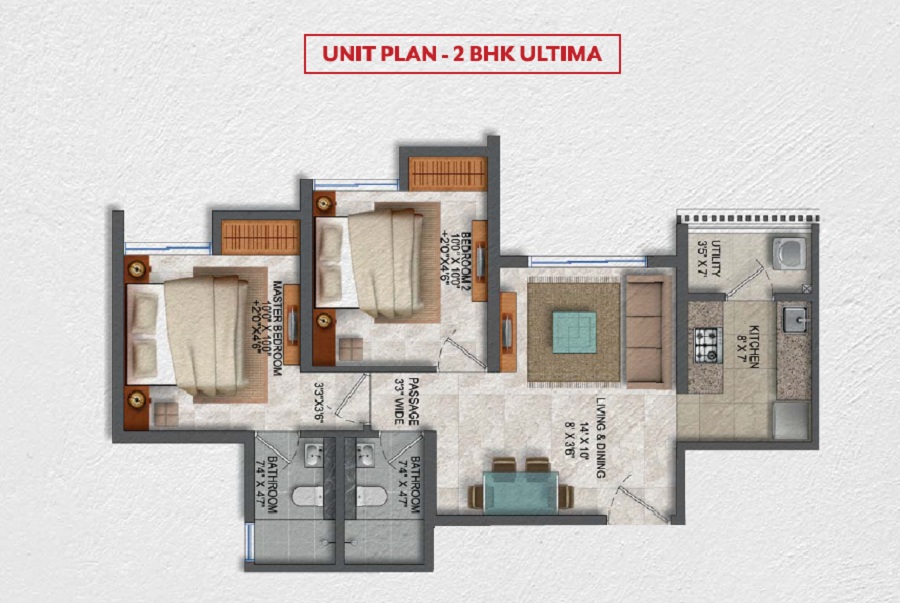 lodha codename smart buy apartment 2bhk 588sqft61