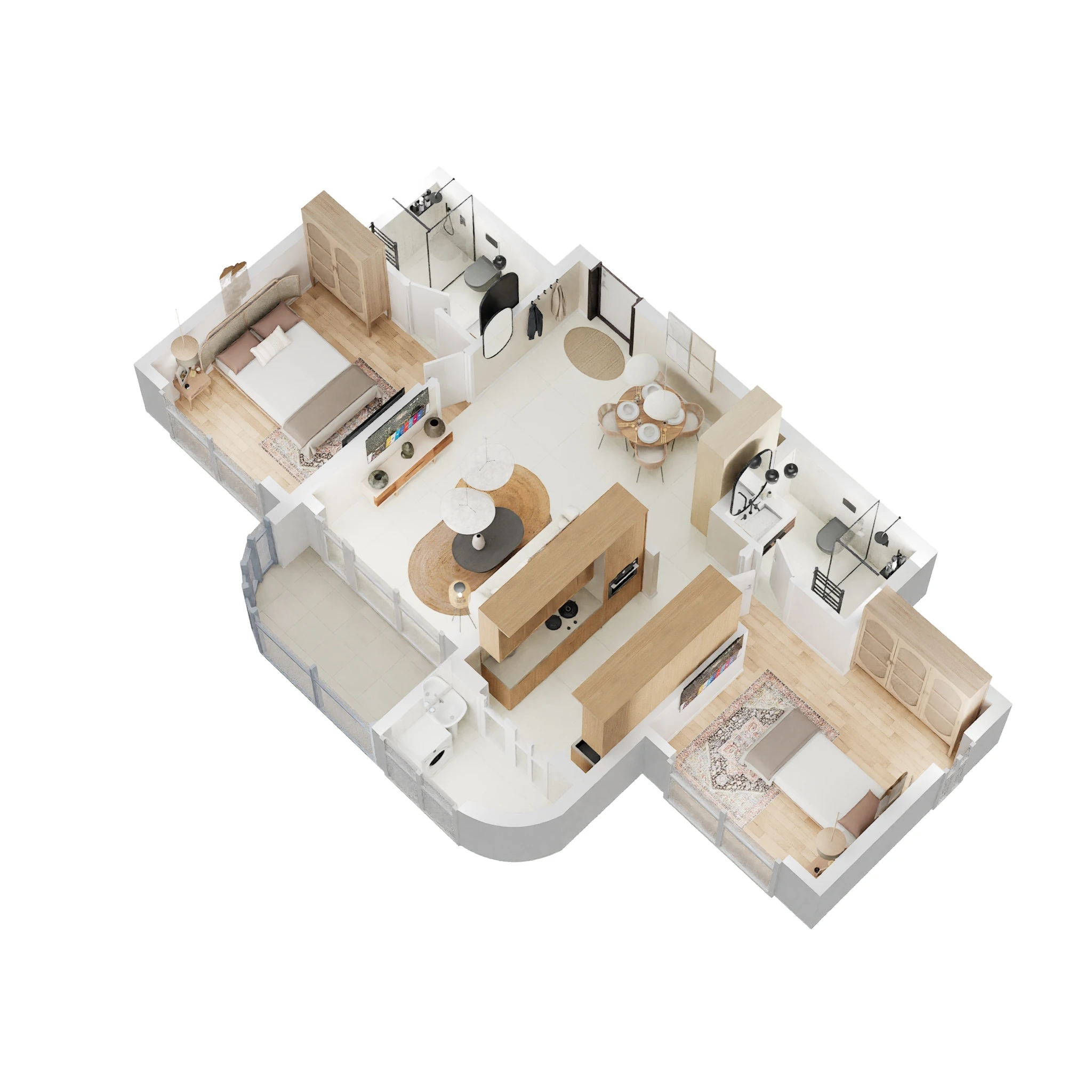 2 BHK 780 Sq. Ft. Apartment in Lodha Corinthia
