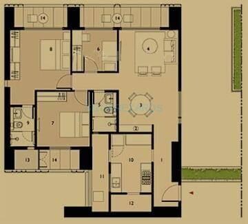  3 BHK Apartment at Lodha Dioro, Wadala – for Rent