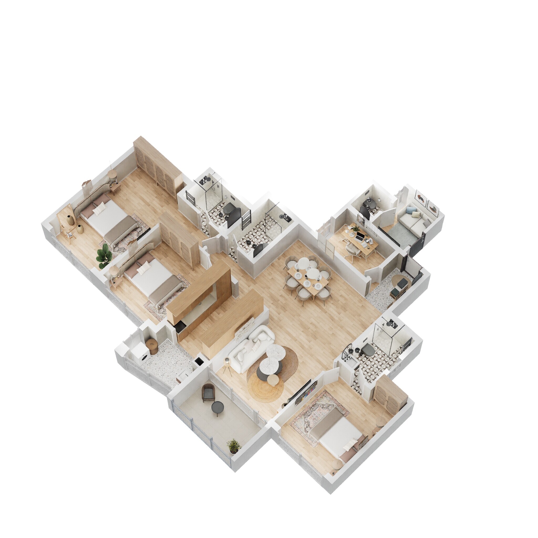 3 BHK 1331 Sq. Ft. Apartment