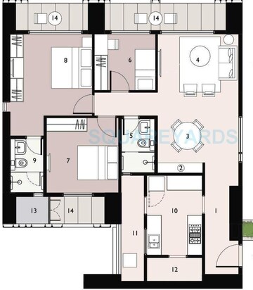  2 BHK Apartment at Lodha Elisium, Wadala Truck Terminal – for Rent