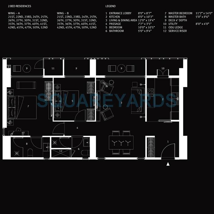 Other, lodha-estrella 2 Bedroom 1403 Sq.Ft. Apartment In Wadala Truck Terminal Mumbai 9181425