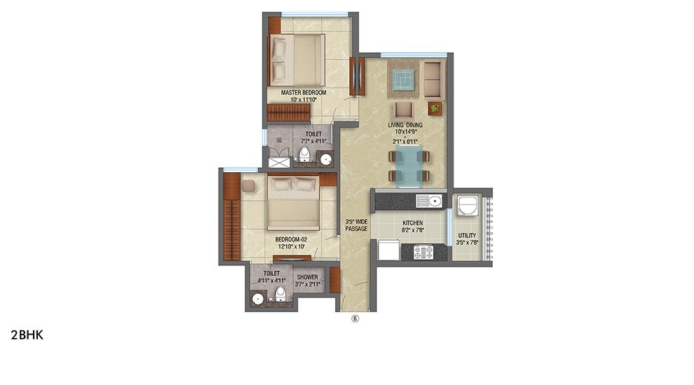  2 BHK Apartment at Lodha Eternis, Andheri East – for Rent