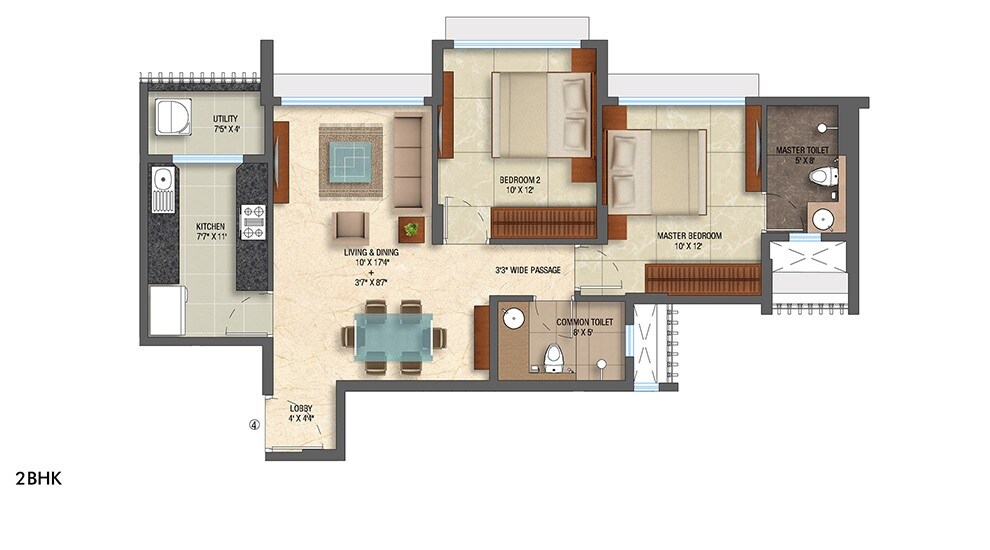 2 BHK Apartment at Lodha Eternis, Andheri East – for Rent
