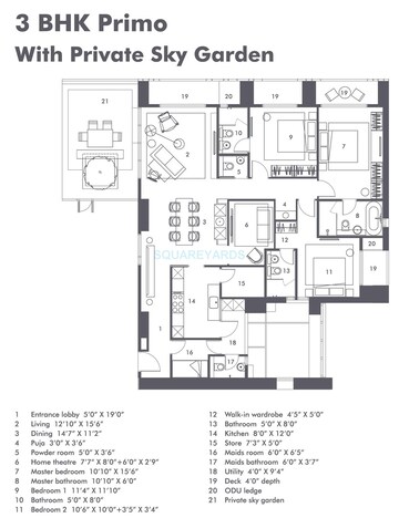  3 BHK Apartment at Lodha Evoq, Wadala – for Rent