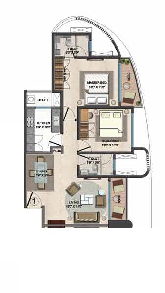 Other, lodha-fiorenza 2 Bedroom 875 Sq.Ft. Apartment In Goregaon East Mumbai 9303187