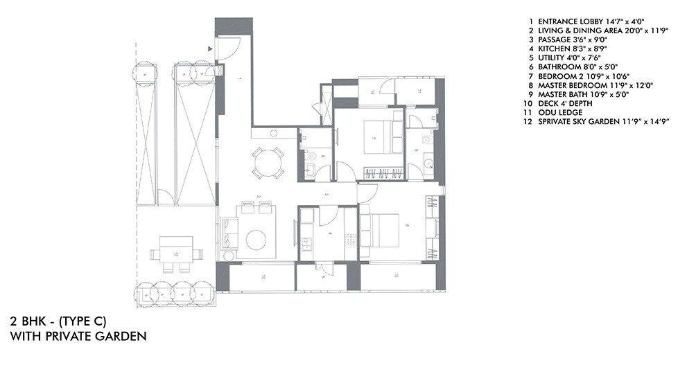 Other, lodha-gardenia 2 Bedroom 955 Sq.Ft. Apartment In Wadala Mumbai 9043258