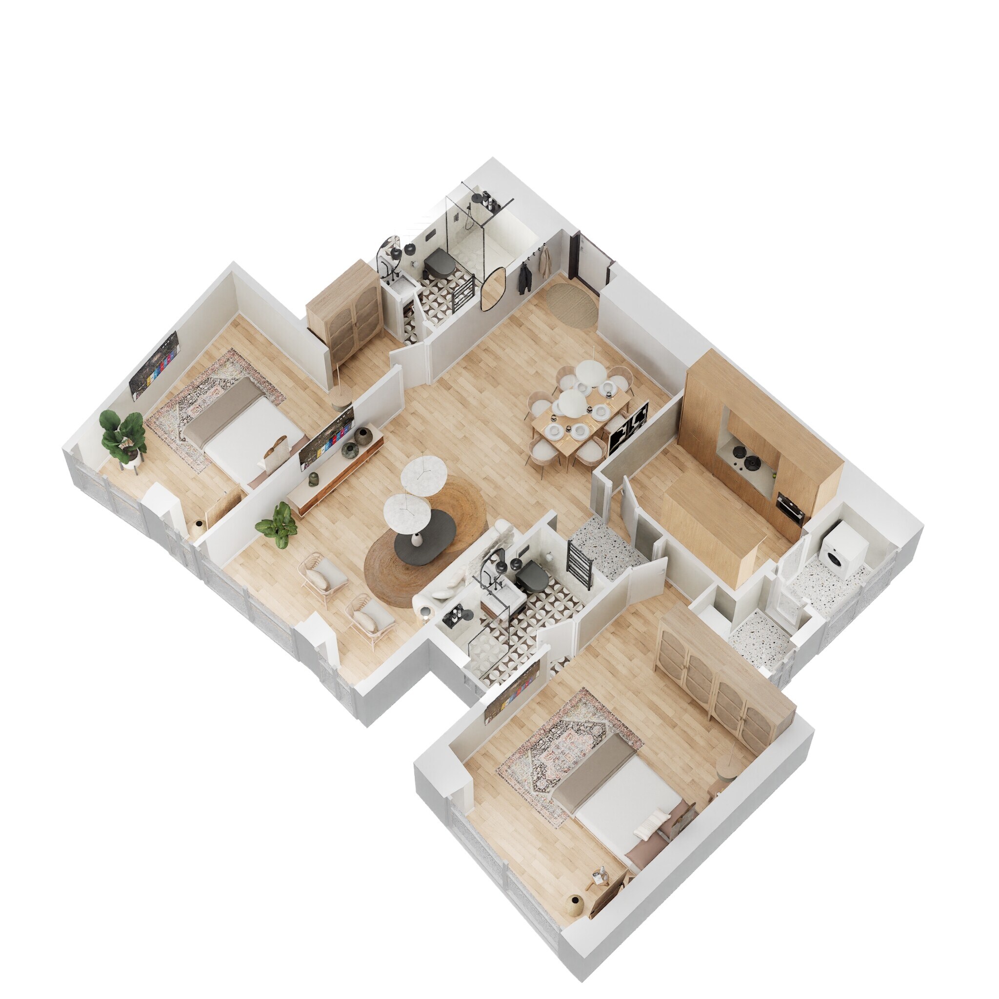 2 BHK 932 Sq. Ft. Apartment