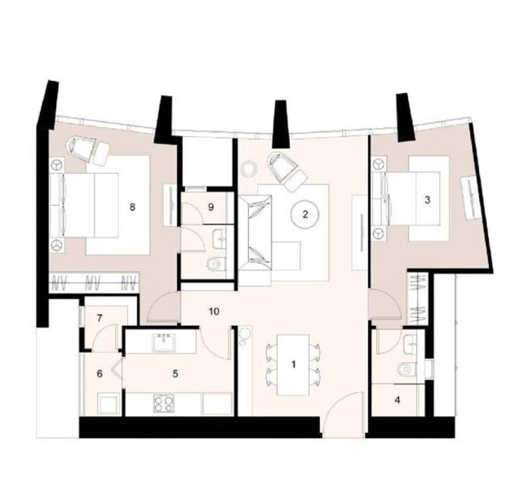 Other, lodha-kiara 2 Bedroom 932 Sq.Ft. Apartment In Worli Mumbai 8922433