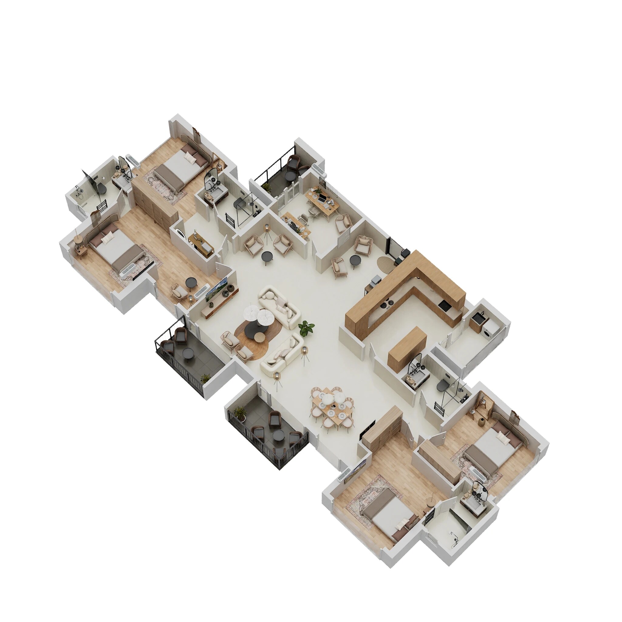 4 BHK 1954 Sq. Ft. Apartment