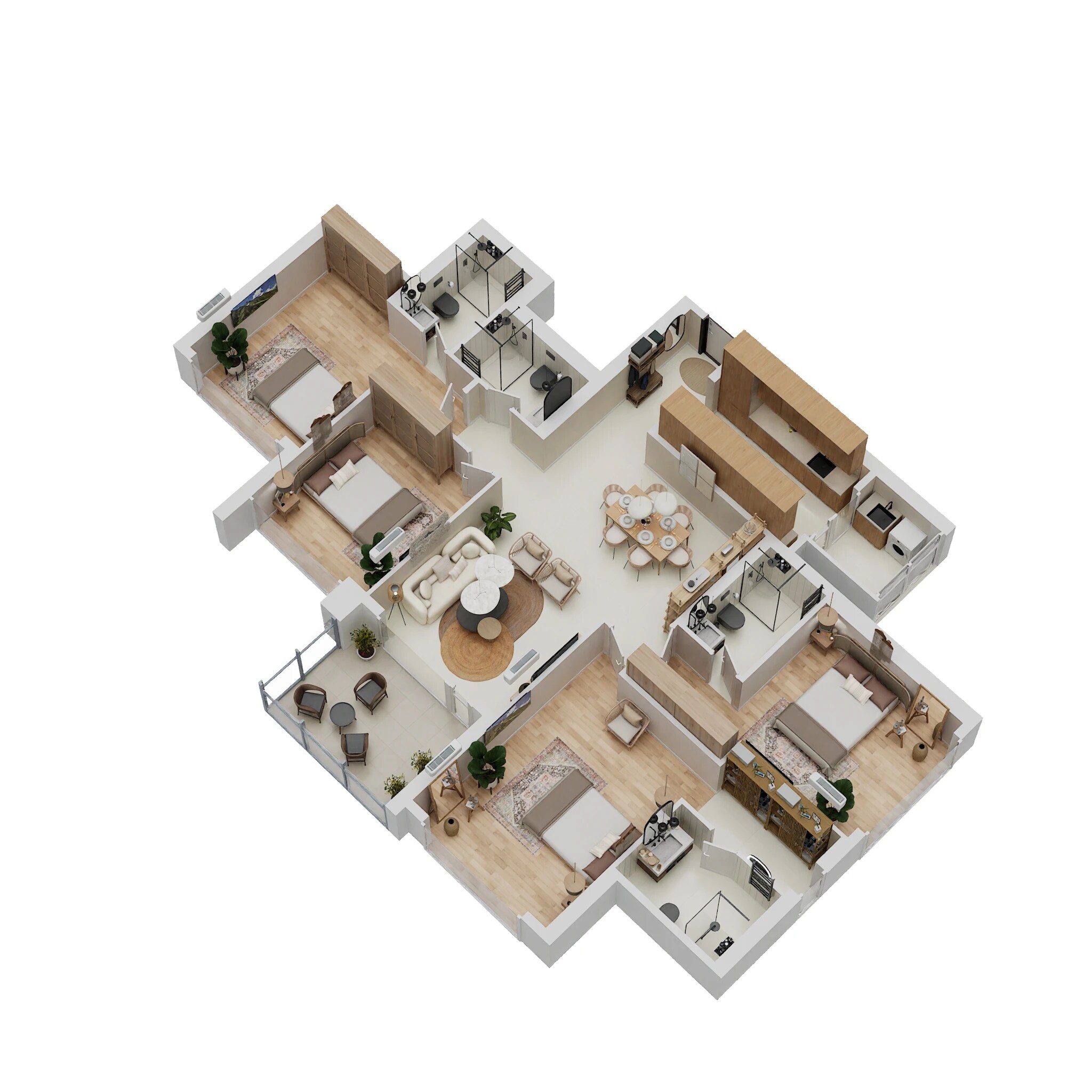 4 BHK 1602 Sq. Ft. Apartment